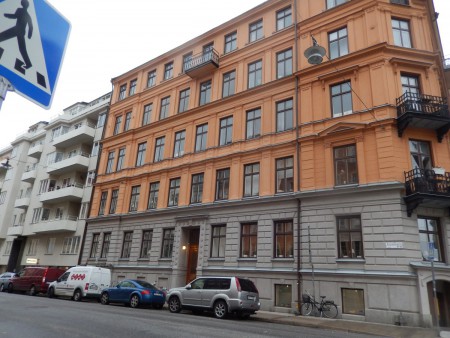 Östermalmsgatan 63 där S bodde 1881-2